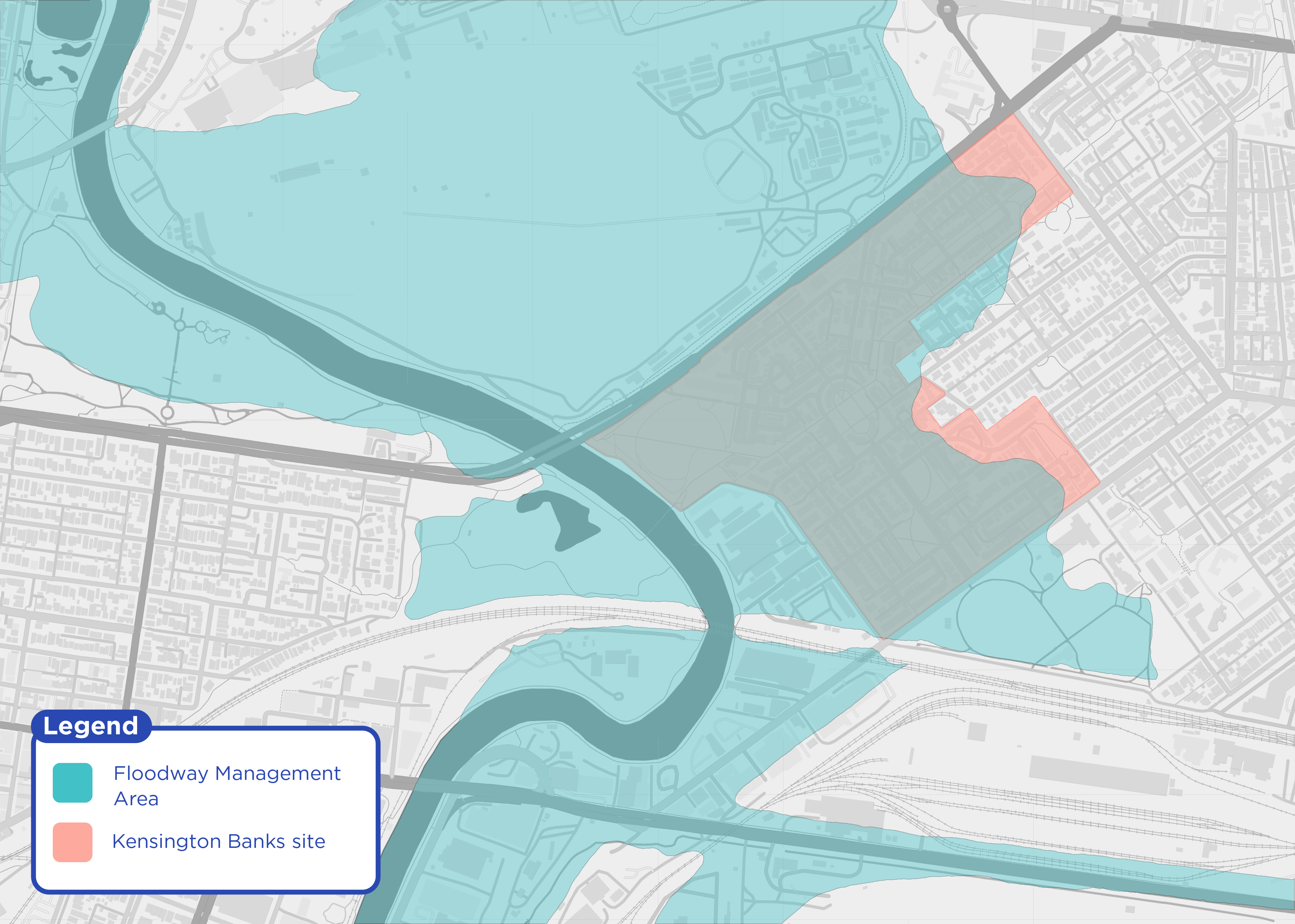 Figure 18: Flood overlay in planning scheme, before development