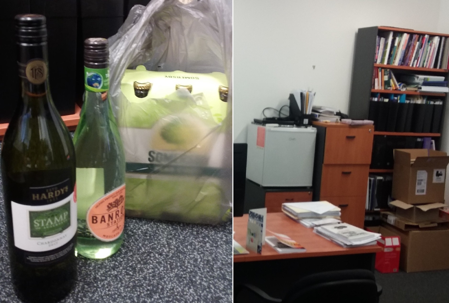 Figure 11: Photographs taken during Ombudsman inspection of the Principal’s office, 24 October 2018